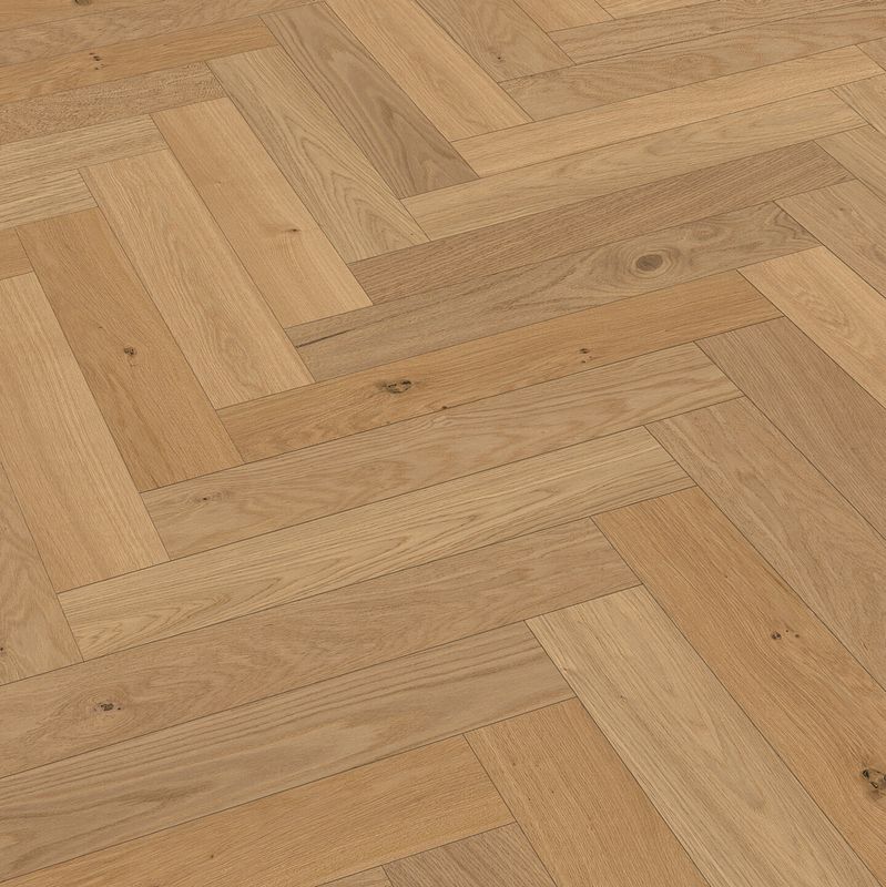 MeisterWerke Lindura-Holzboden HS 500 Fischgrätformat Eiche classic gebürstet 8925 - ultramattlackiert