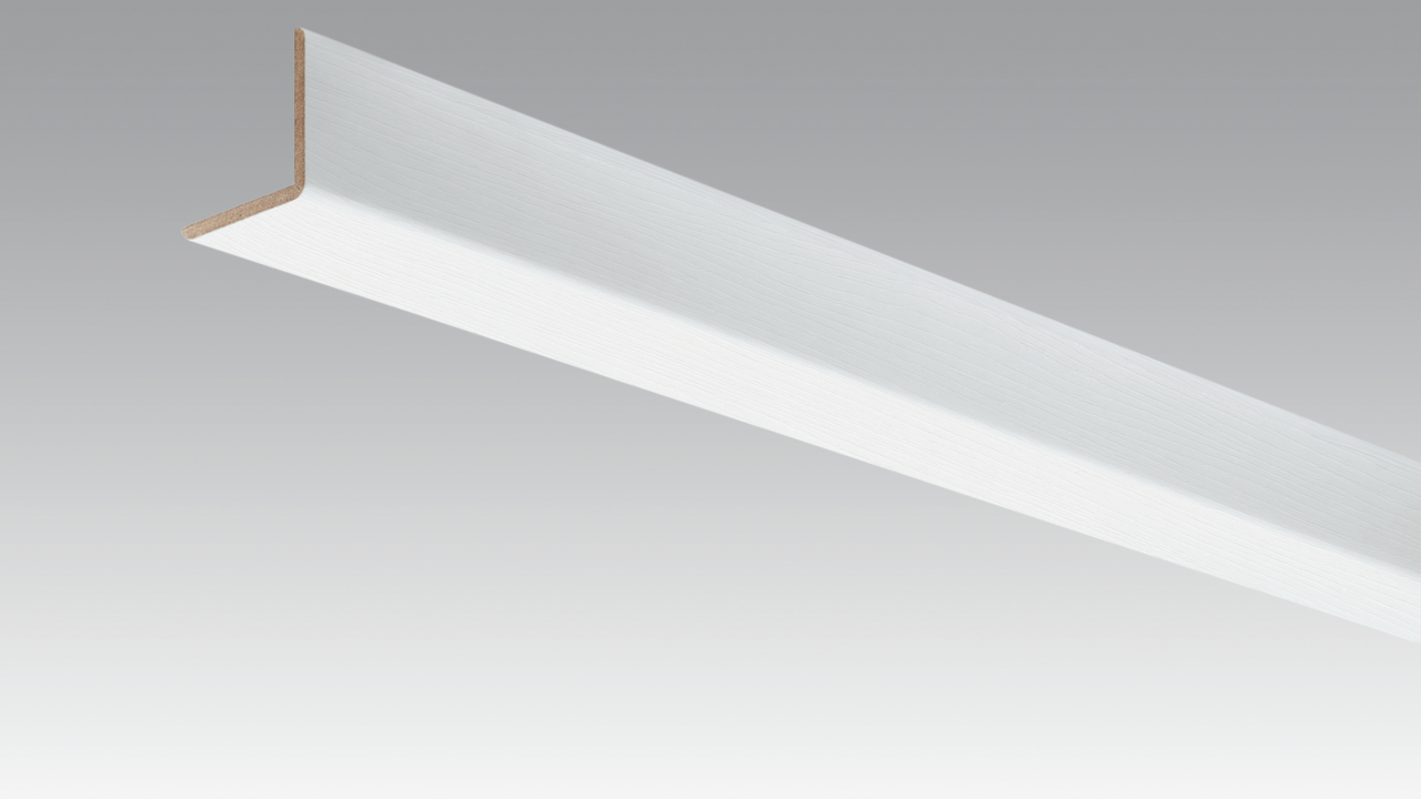 MEISTER Winkelleiste groß 2380 x 33 x 3,5 mm 20103 Softwood weiß
