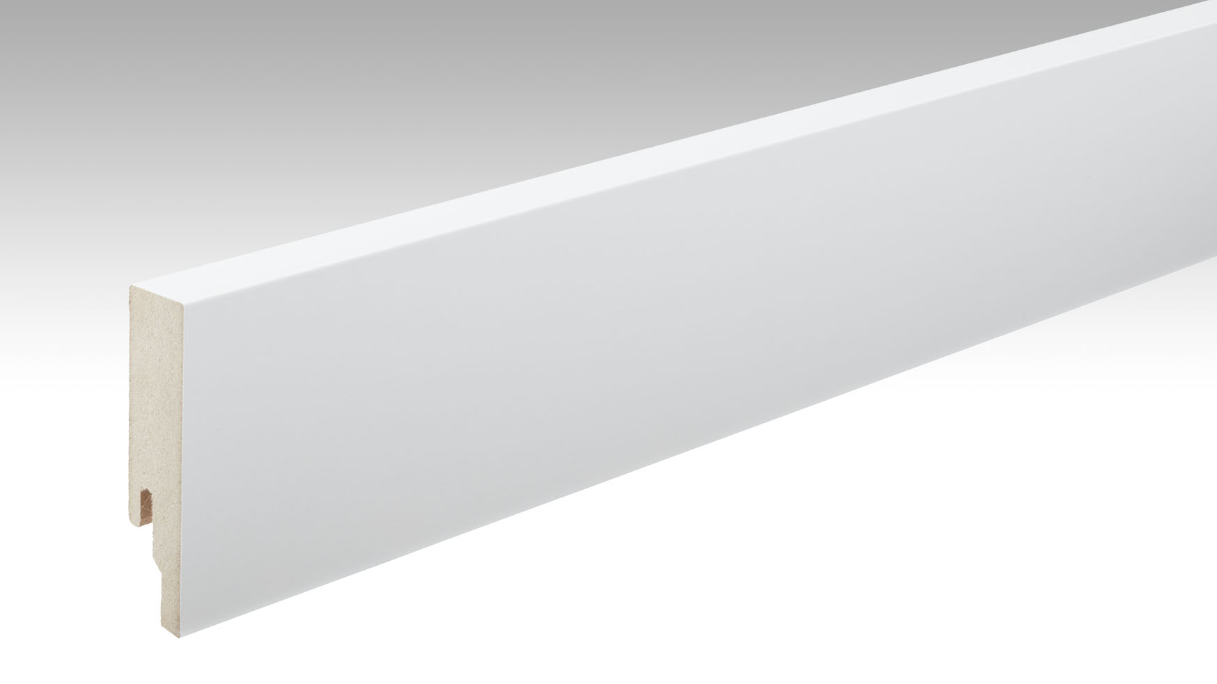 MEISTER Fußleiste Profil 9 PK Weiß DF (RAL 9016) 02266 - 2380 mm