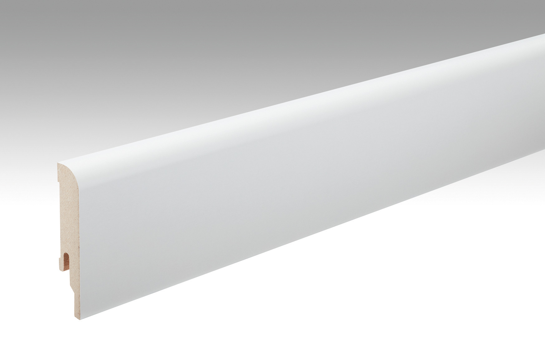 MEISTER Fussleiste Profil 5 PK  Uni weiß glänzend DF 324 - 2380 mm