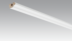 MEISTER Meistercell-ummantelte Profile Deckenabschlussleiste 2380 x 19 x 38 mm 20102 Snow white wood