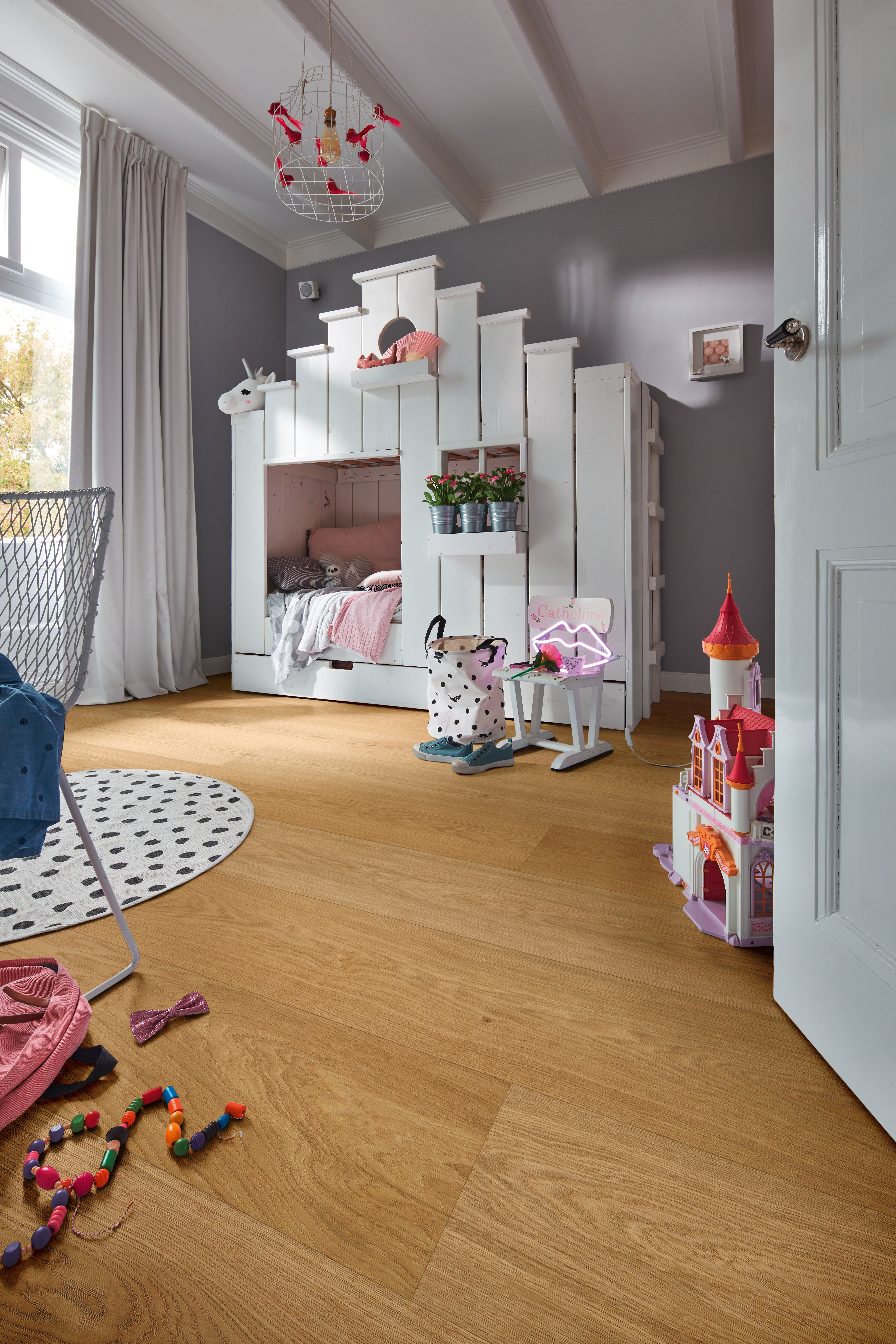 MEISTER Lindura-Holzboden HD 400 Eiche natur gebürstet 8913 - ultramattlackiert 5G Dry®