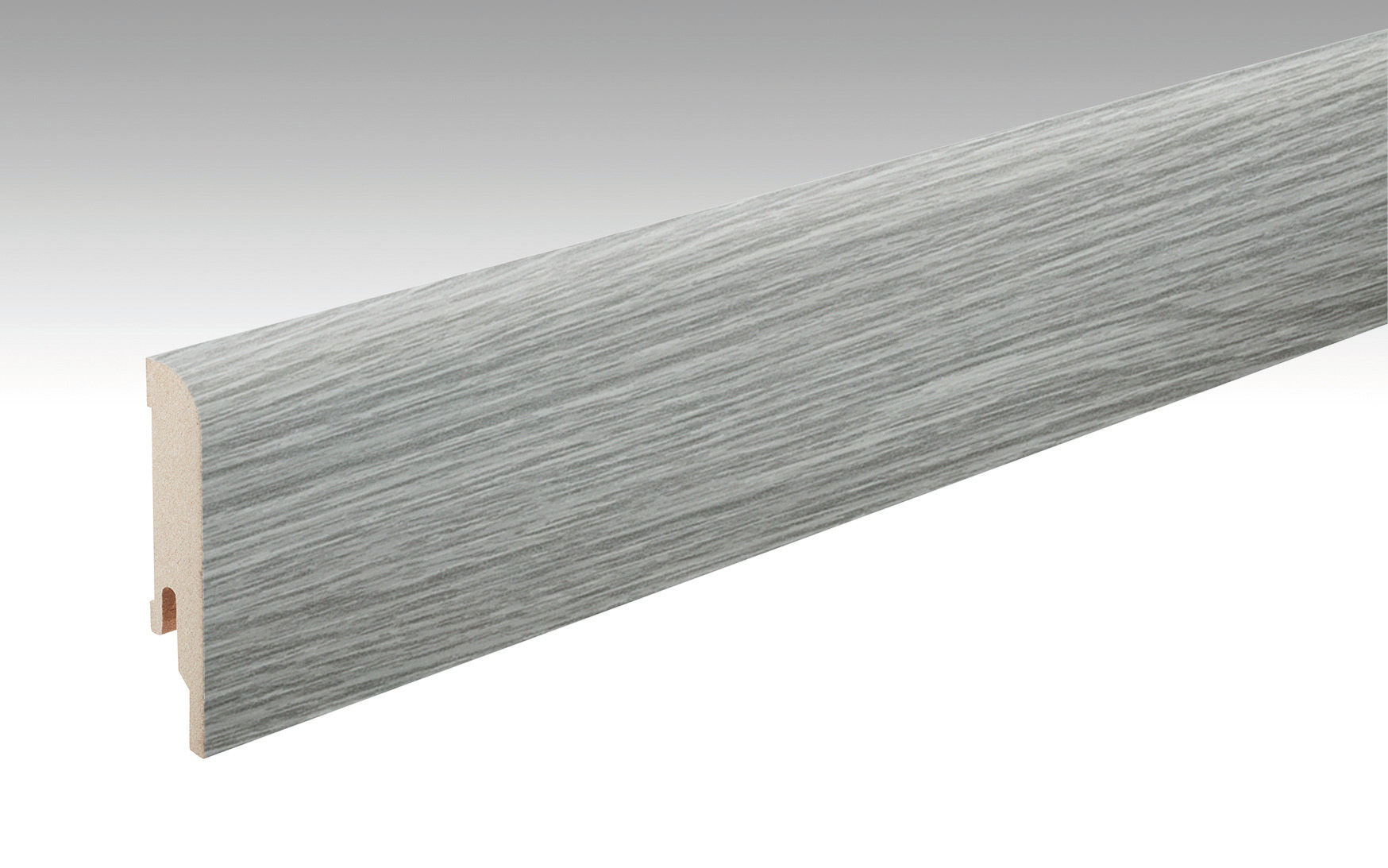 MEISTER Fussleiste Profil 5 PK  Eiche grau 1-Stab 6442 - 2380 mm