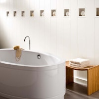 HANDMUSTER MeisterWerke Dekorpaneele Bocado 200 Uni weiß glänzend DF 324