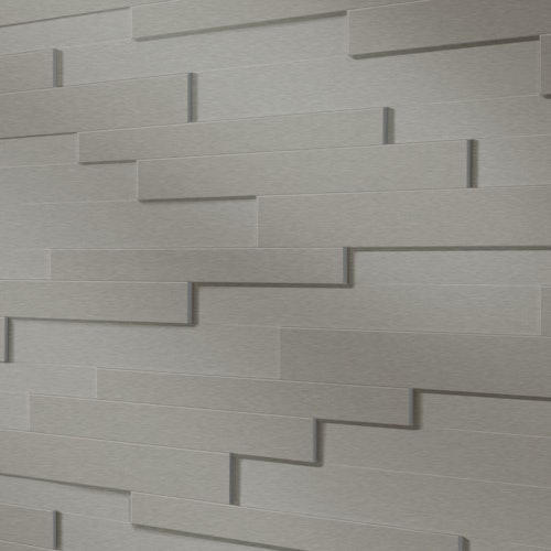 HANDMUSTER MeisterWerke Systempaneele NOVA SP 300 Edelstahl-Metallic 4079-Nachbildung