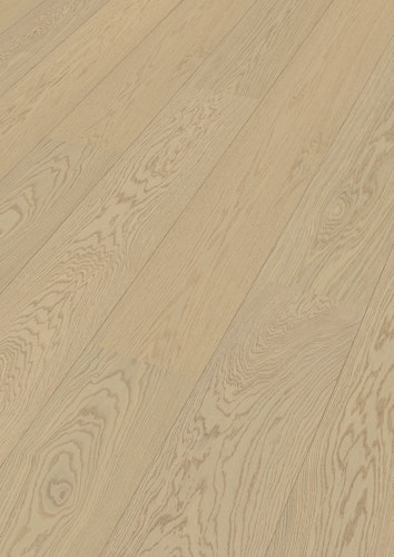 MEISTER Lindura-Holzboden HD 400 (EasyStep SF - B-Ware) | ultramattlackiert 2200 mm x 270 mm  Eiche nat Alabaster gebürstet 8919 - 2200 mm - 2. Wahl