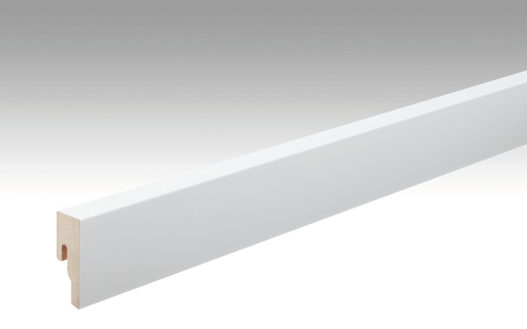 MEISTER Fussleiste Profil 8 PK  Weiß streichfähig DF 2222 - 2380 mm
