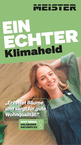 MEISTER Holzboden Natureflex HD 100 2200 x 210 x 8 mm 20014 Eiche lebhaft cremeweiß gebürstet ultramattlackiert