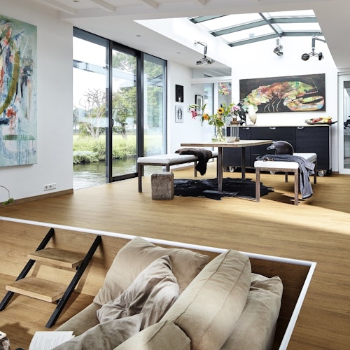 HANDMUSTER MeisterWerke MeisterDesign.flex DD 400 Golden Oak 6999-Holznachbildung