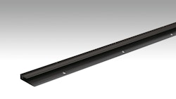 MEISTER Abschlussprofil Typ 201 (6,5 bis 16 mm) Schwarz eloxiert 2510 - 1000 mm