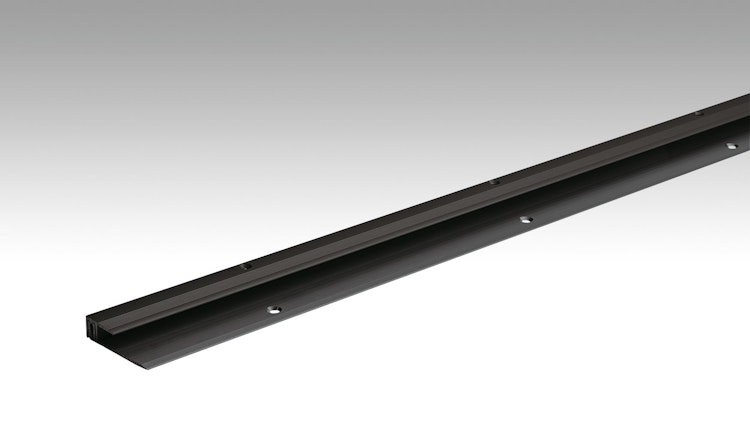 MEISTER Abschlussprofil Typ 201 (6,5 bis 16 mm) Schwarz eloxiert 2510 - 1000 mm
