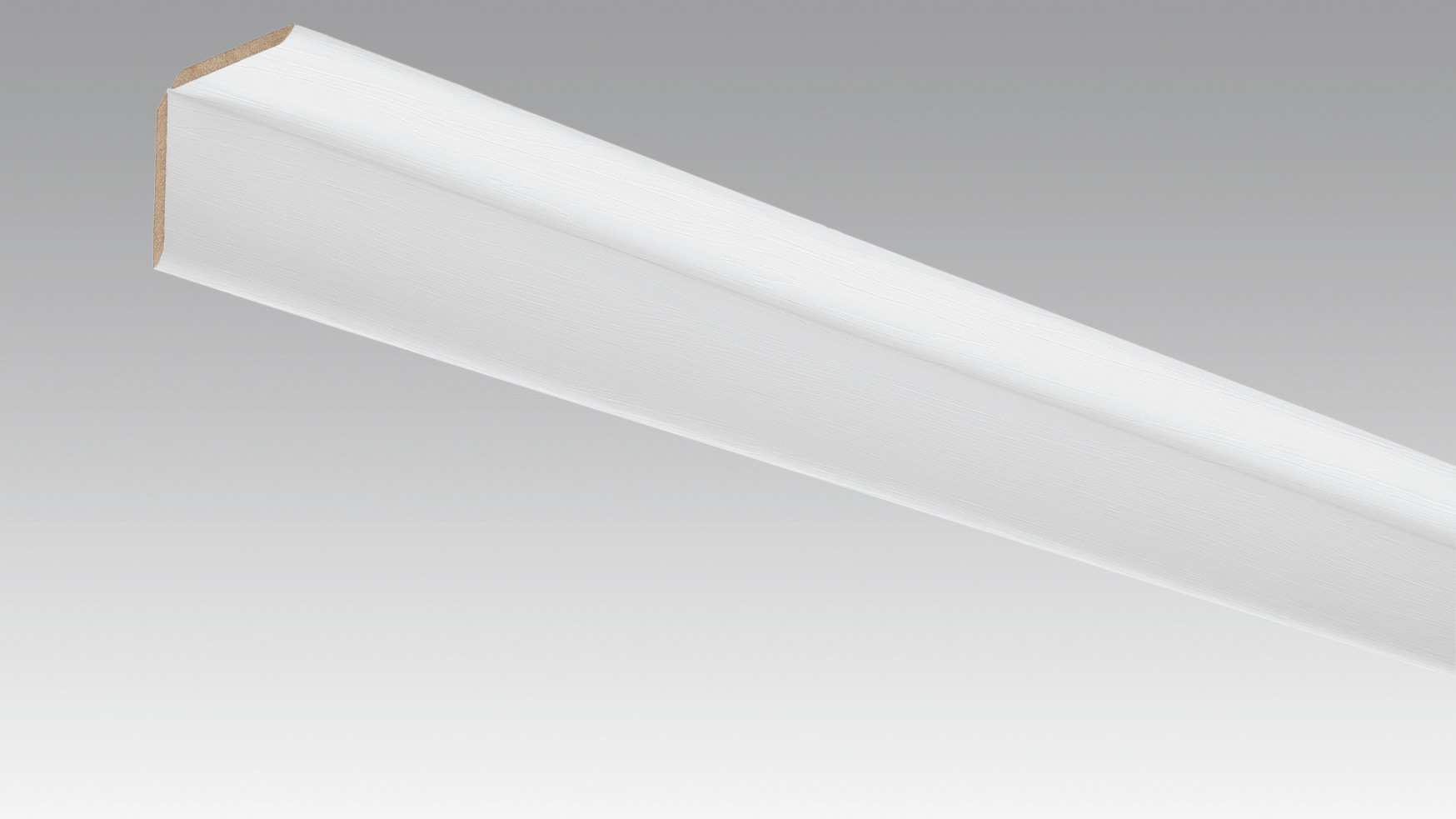 MEISTER Faltleiste groß 2380 x 35 x 3,5 mm 20102 Snow white wood