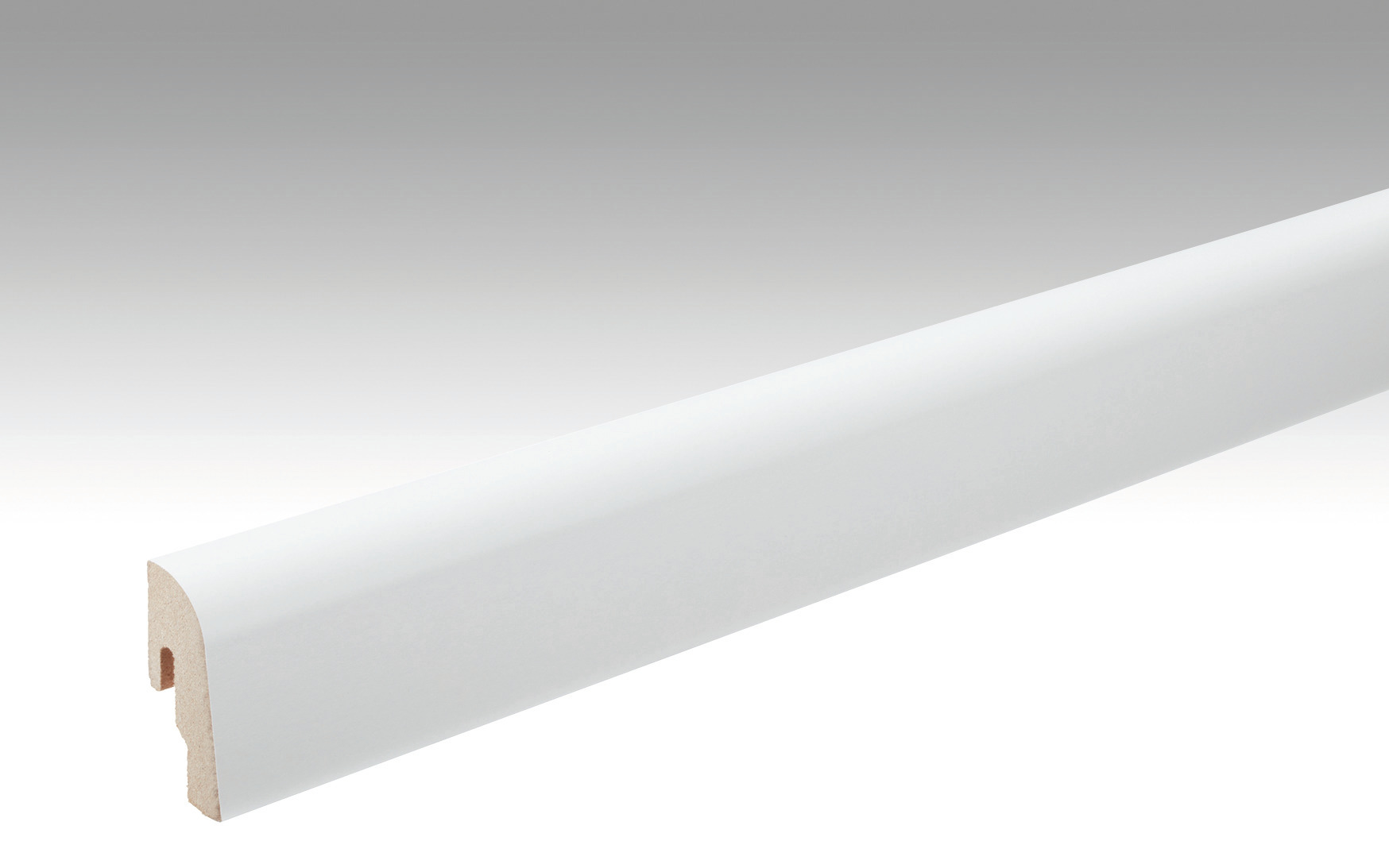 MEISTER Fussleiste Profil 2PK  Weiß streichfähig DF 2222 - 2380 mm
