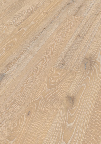 MEISTER Holzboden Natureflex HD 100 2200 x 210 x 8 mm 20016 Eiche lebhaft leichtweiß gekälkt gebürstet ultramattlackiert