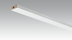 MEISTER Meistercell-ummantelte Profile Vierkant-Deckenabschlussleiste 2380 x 15 x 40 mm 20097 White pearl