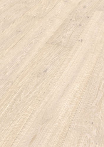 MEISTER Parkettboden MeisterParkett. longlife PD 450 2400 x 255 x 13 mm 9003 Eiche authentic weiß gekälkt gebürstet ultramattlackiert