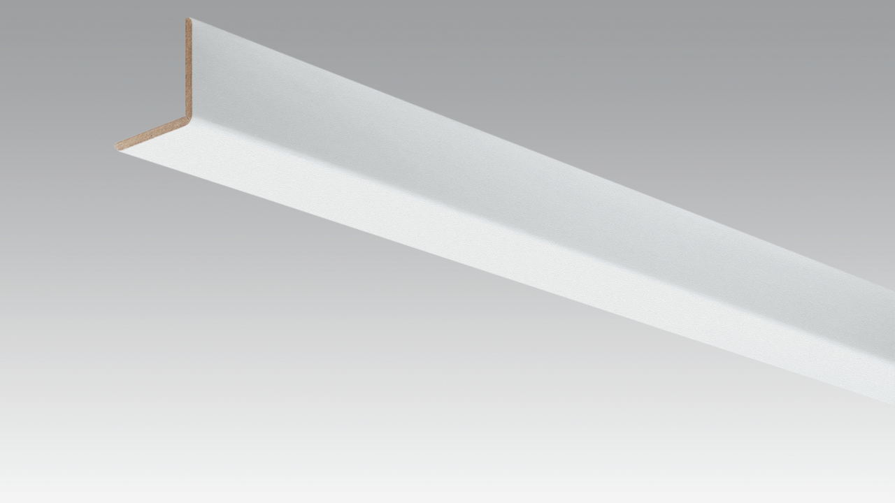 MEISTER Winkelleiste groß 2380 x 33 x 3,5 mm 20097 White pearl