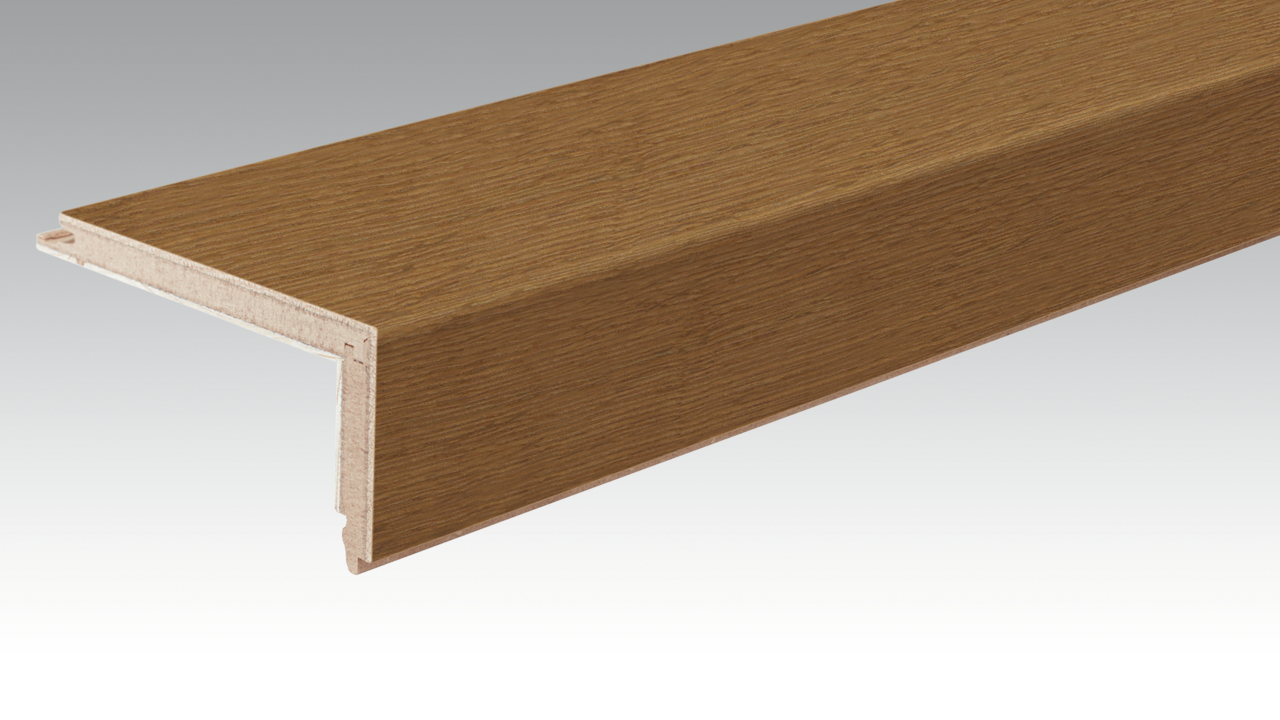 MEISTER Treppenkante Parkett L-Profil 2150 x 13 mm 9016 Eiche authentic gedämpft ultramattlackiert