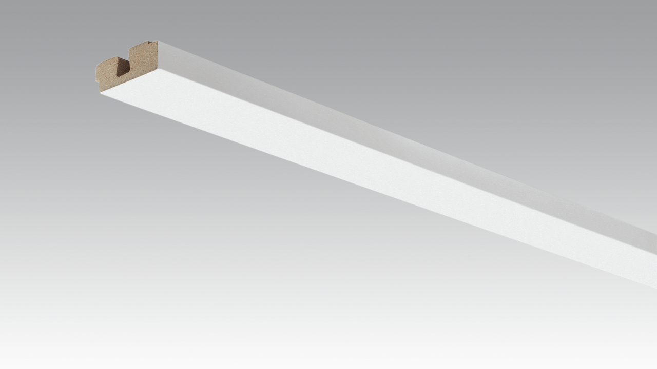 MEISTER Vierkant-Deckenabschlussleiste 2380 x 15 x 40 mm 20126 White wall