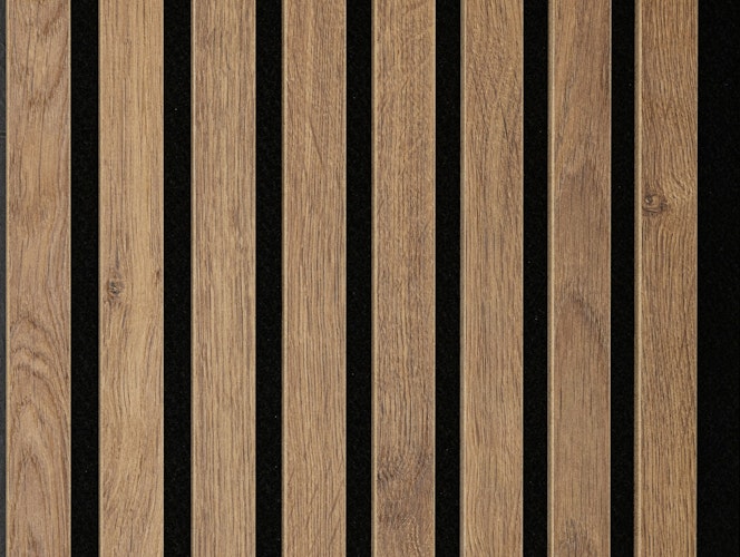 MEISTER Akustikpaneele Acoustic Sense 2600 x 330 x 20 mm 7031 Eiche terrabraun