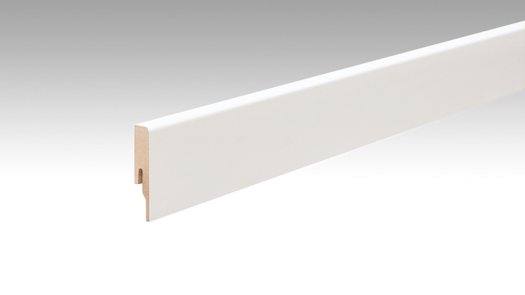 MEISTER Fussleiste Profil 20 PK  Uni weiß glänzend DF 324 - 2380 mm