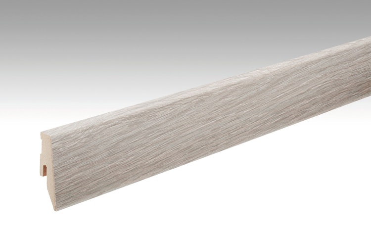 MEISTER Fußleiste Profil 3 PK Eiche weiß gelaugt 6181 für Laminatböden - 2380 x 60 x 20 mm