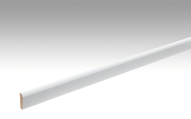 MEISTER Fussleiste Profil 6  Weiß streichfähig DF 2222 - 2380 mm