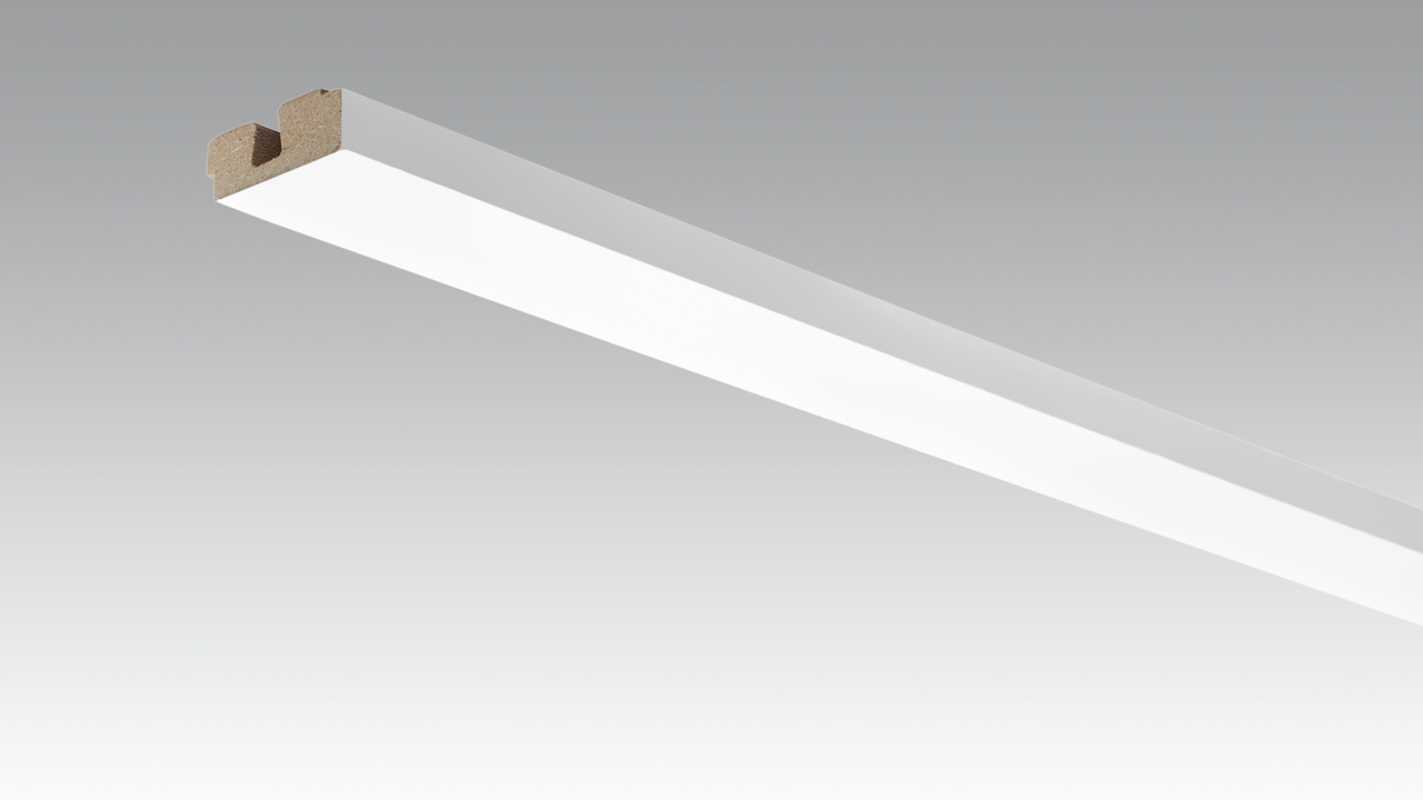 MEISTER Vierkant-Deckenabschlussleiste 2380 x 15 x 40 mm 00387 Classic-Weiß