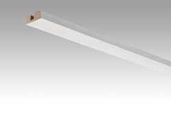 RESTPOSTEN SALE MEISTER Vierkant-Deckenabschlussleiste 15/40 mm Pinie weiß 4005 - 2380 mm