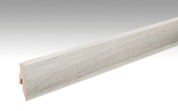 RESTPOSTEN SALE MEISTER Fußleiste Profil 3 PK White Life 6390 für Laminatböden - 2380 x 60 x 20 mm