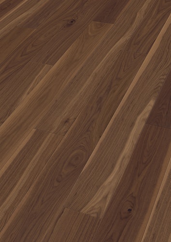 MEISTER Parkettboden MeisterParkett. longlife PD 400 2200 x 180 x 13 mm 9009 Nussbaum amerikanisch lebhaft gebürstet ultramattlackiert