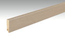 Vorschaubild MEISTER Echtholzfurnier-ummantelte Profile Fußleiste Profil 15 F MK 2380 x 60 x 16 mm 1154 Eiche cremeweiß
