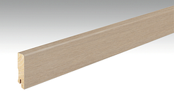 MEISTER Echtholzfurnier-ummantelte Profile Fußleiste Profil 15 F MK 2380 x 60 x 16 mm 1154 Eiche cremeweiß