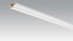 MEISTER Meistercell-ummantelte Profile Deckenabschlussleiste 2380 x 19 x 38 mm 20101 White mesh