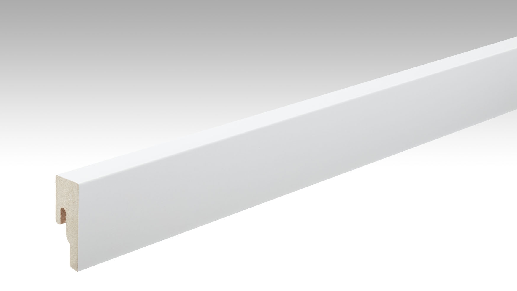 MEISTER Fußleiste Profil 8 PK Weiß DF (RAL 9016) 2266 - 2380 mm