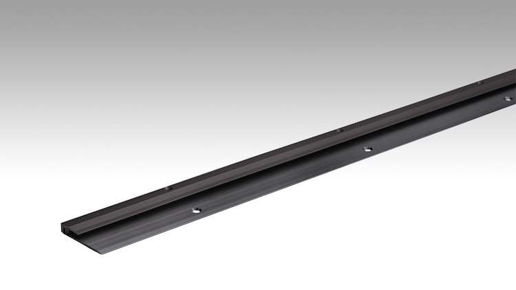 MEISTER Abschlussprofil Typ 101 (2,5 bis 7 mm) Schwarz eloxiert 2510 - 1000 mm